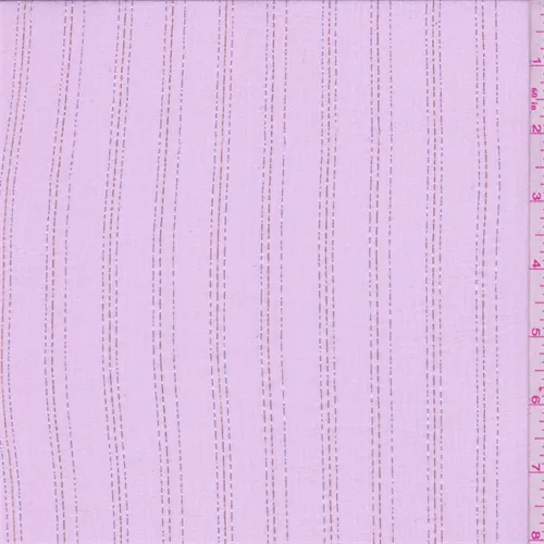 2 7/8 YD PC-Baby Pink Stripe Silk Crinkled Chiffon Fabric