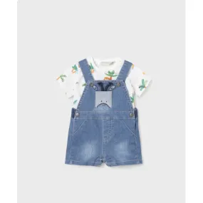 Animal Demin Dungaree Set