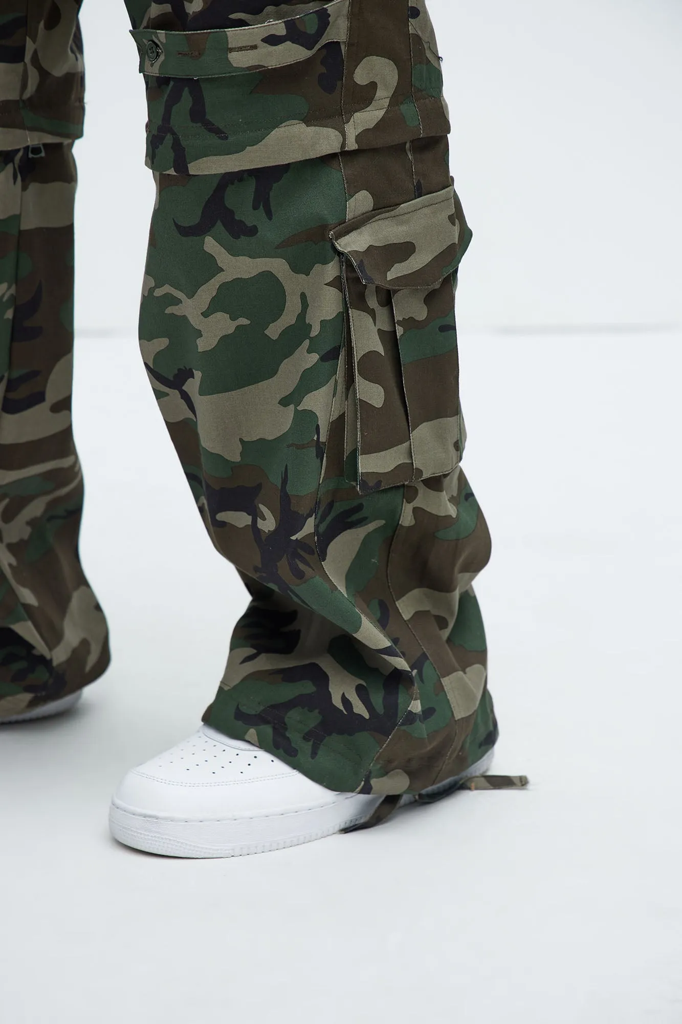 Baby Come Back Zip Off Cargo Pants - Camouflage