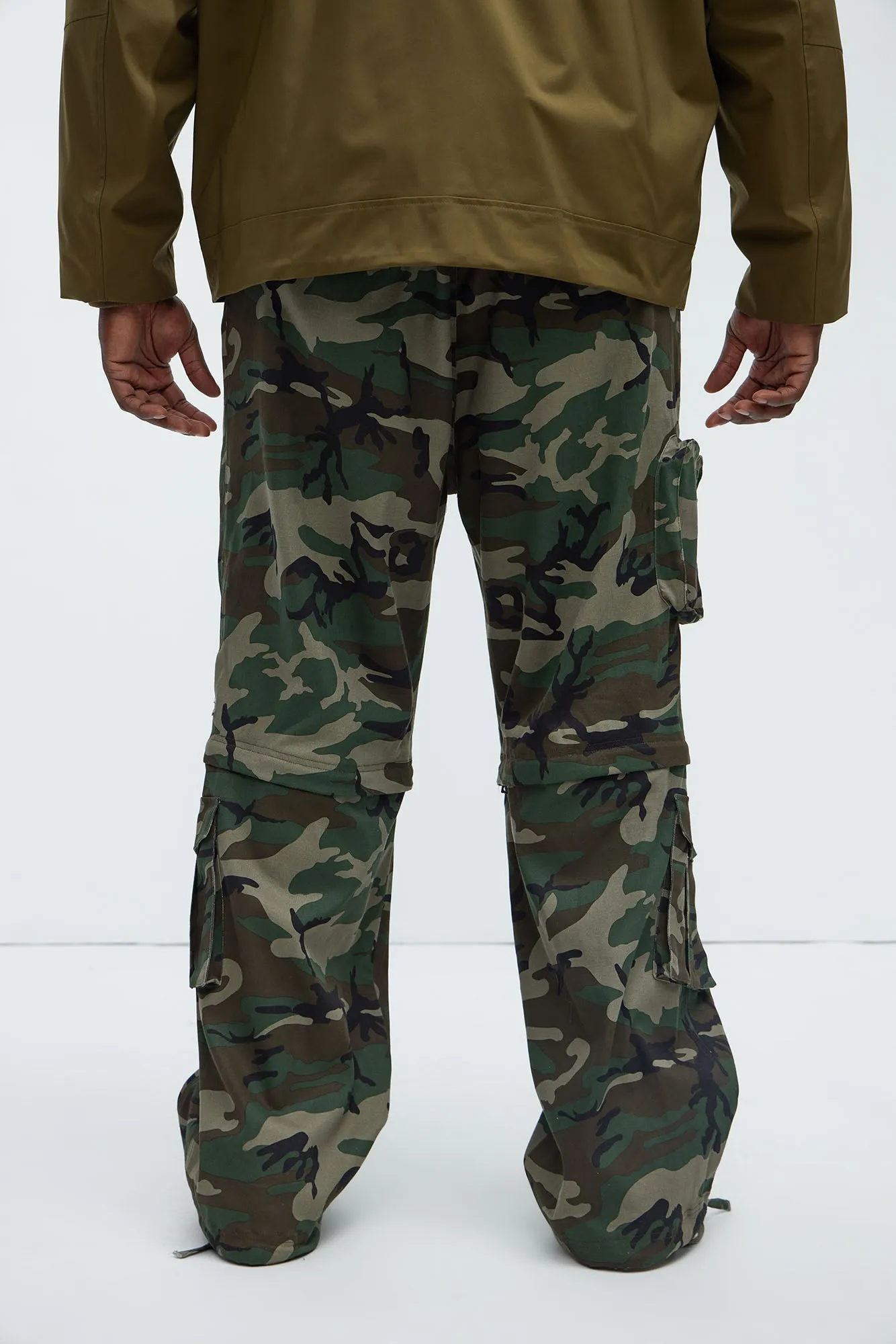 Baby Come Back Zip Off Cargo Pants - Camouflage