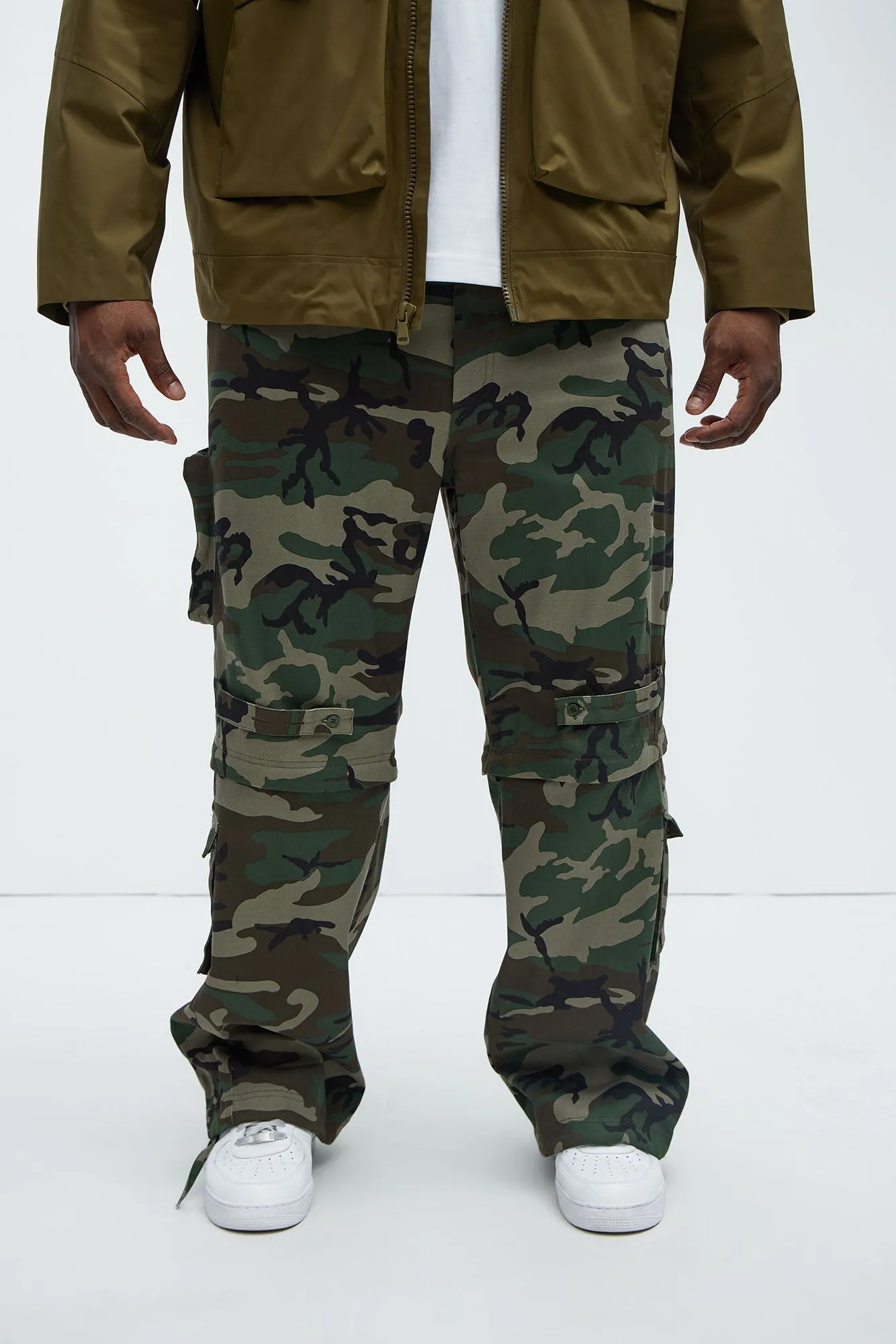 Baby Come Back Zip Off Cargo Pants - Camouflage