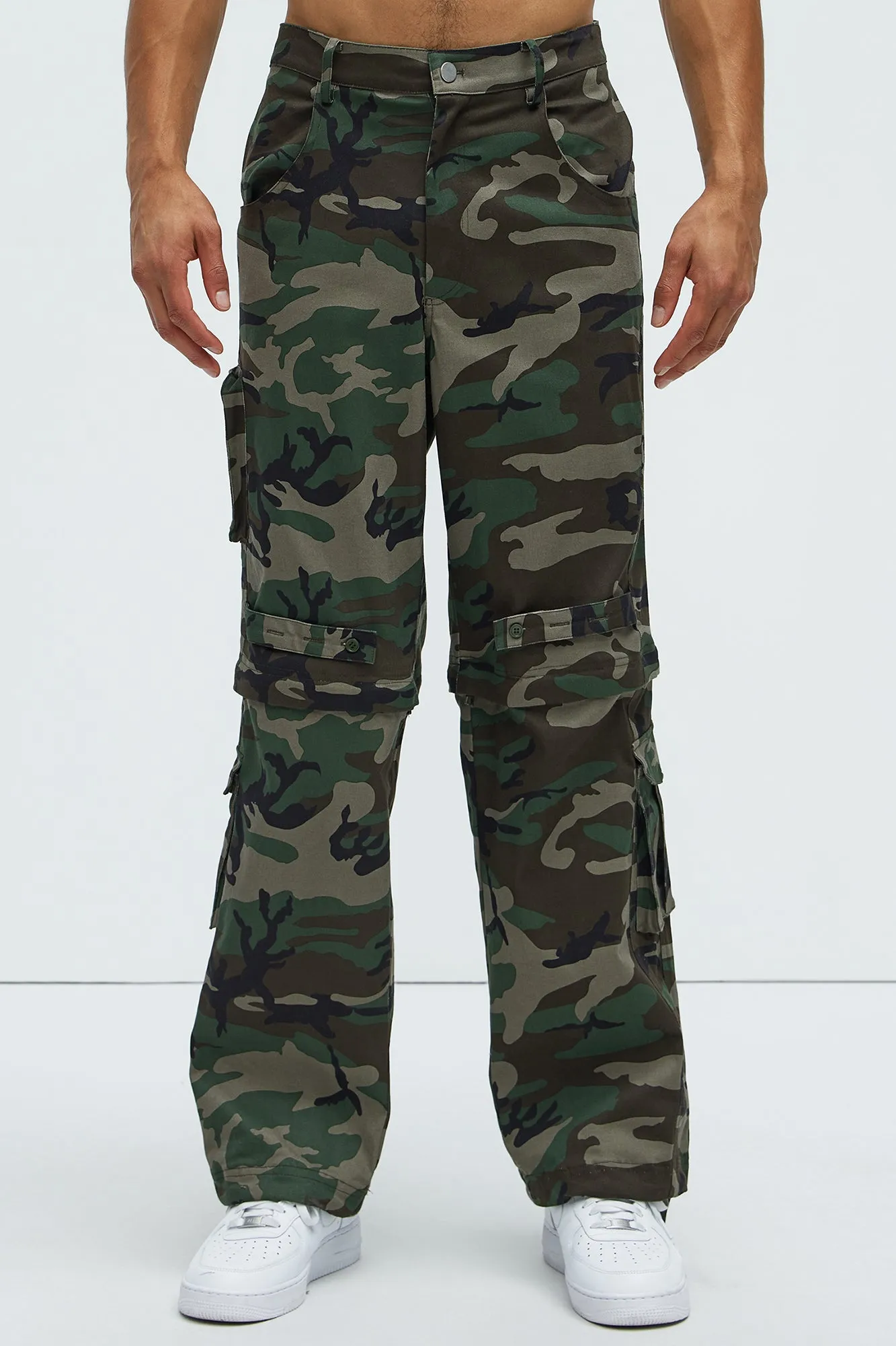 Baby Come Back Zip Off Cargo Pants - Camouflage