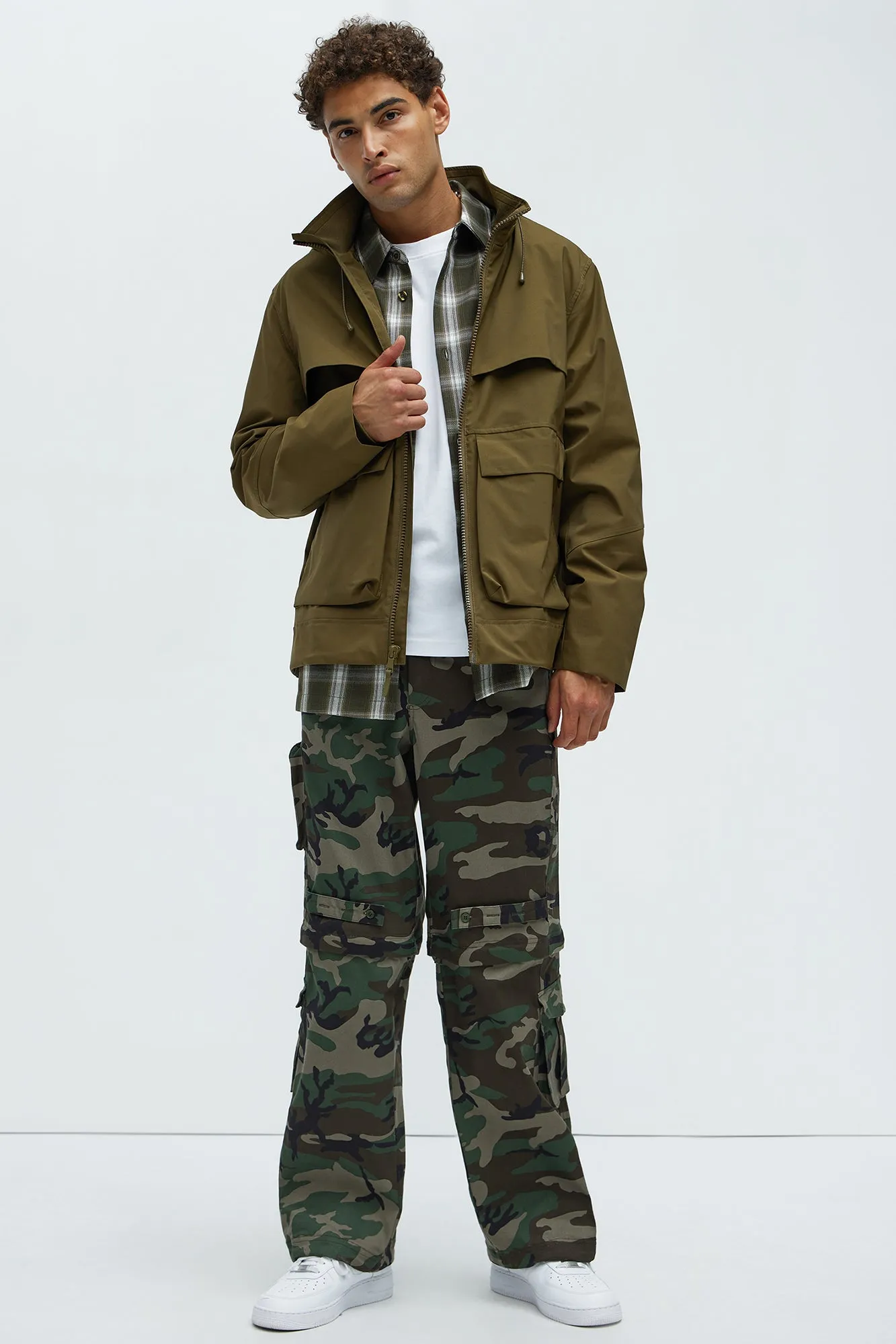 Baby Come Back Zip Off Cargo Pants - Camouflage