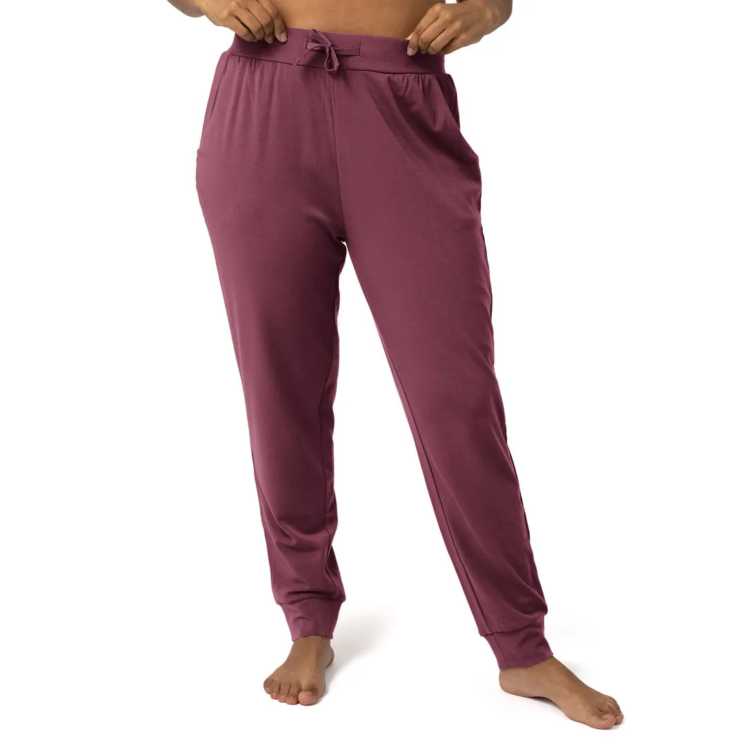 Bamboo Maternity & Postpartum Jogger | Fig