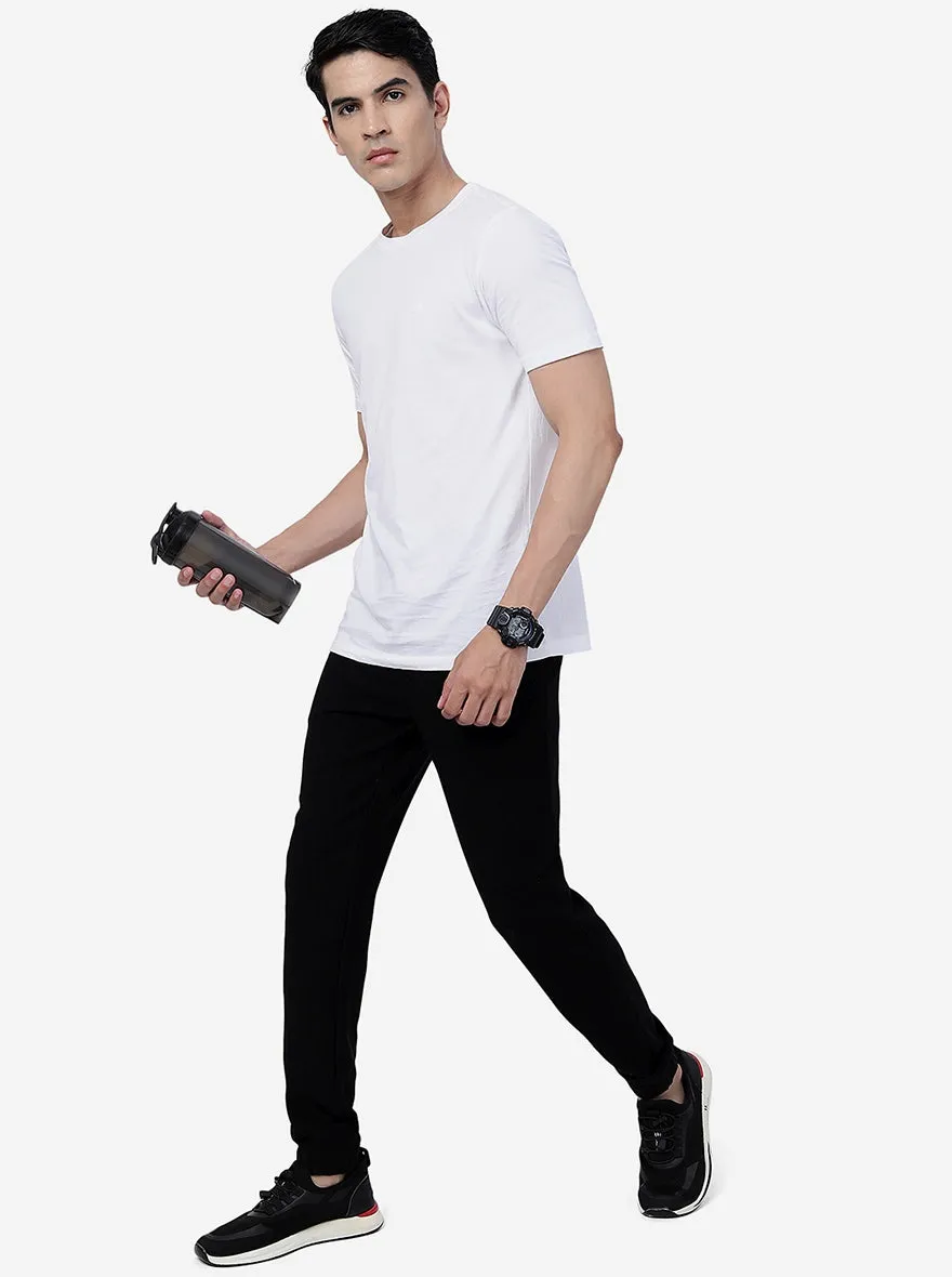 Black Solid Slim Fit Jogger| JadeBlue