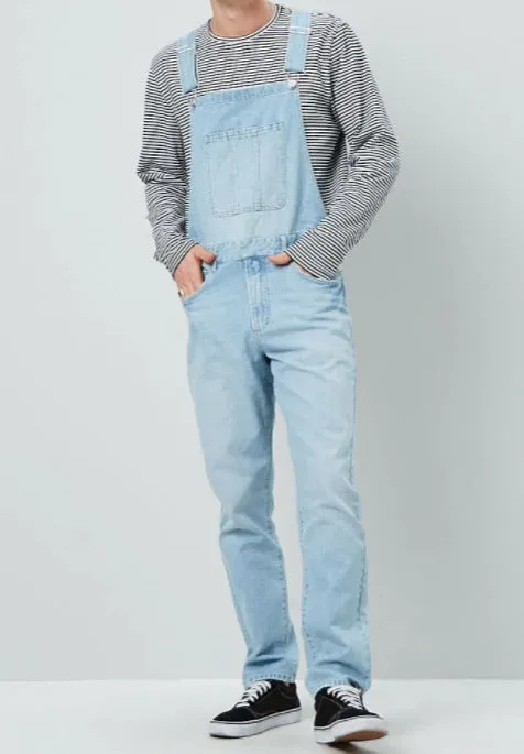 Blue Denim Overalls Loose Fit