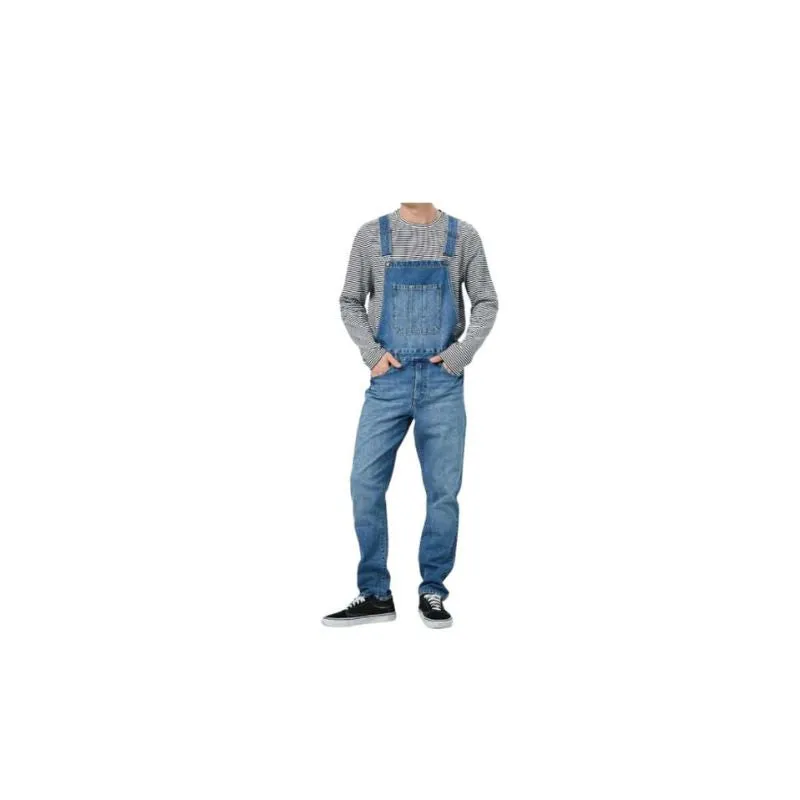 Blue Denim Overalls Loose Fit