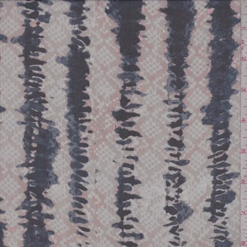 Blush/Blue Diamond/Stripe Lawn Fabric