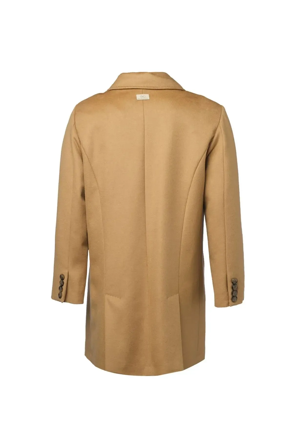 Camel Cashmere Blend Men's Coat