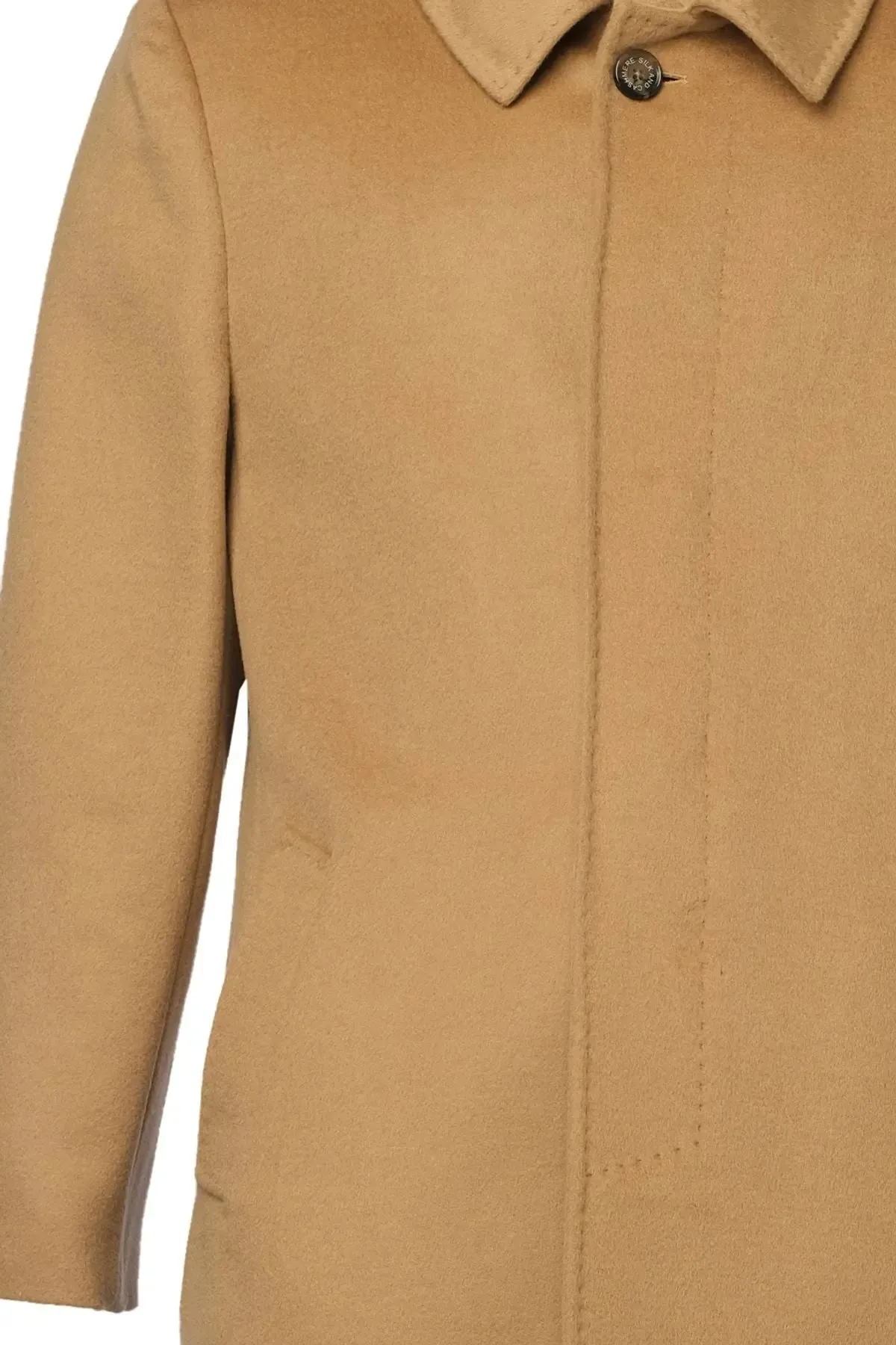 Camel Cashmere Blend Men's Coat