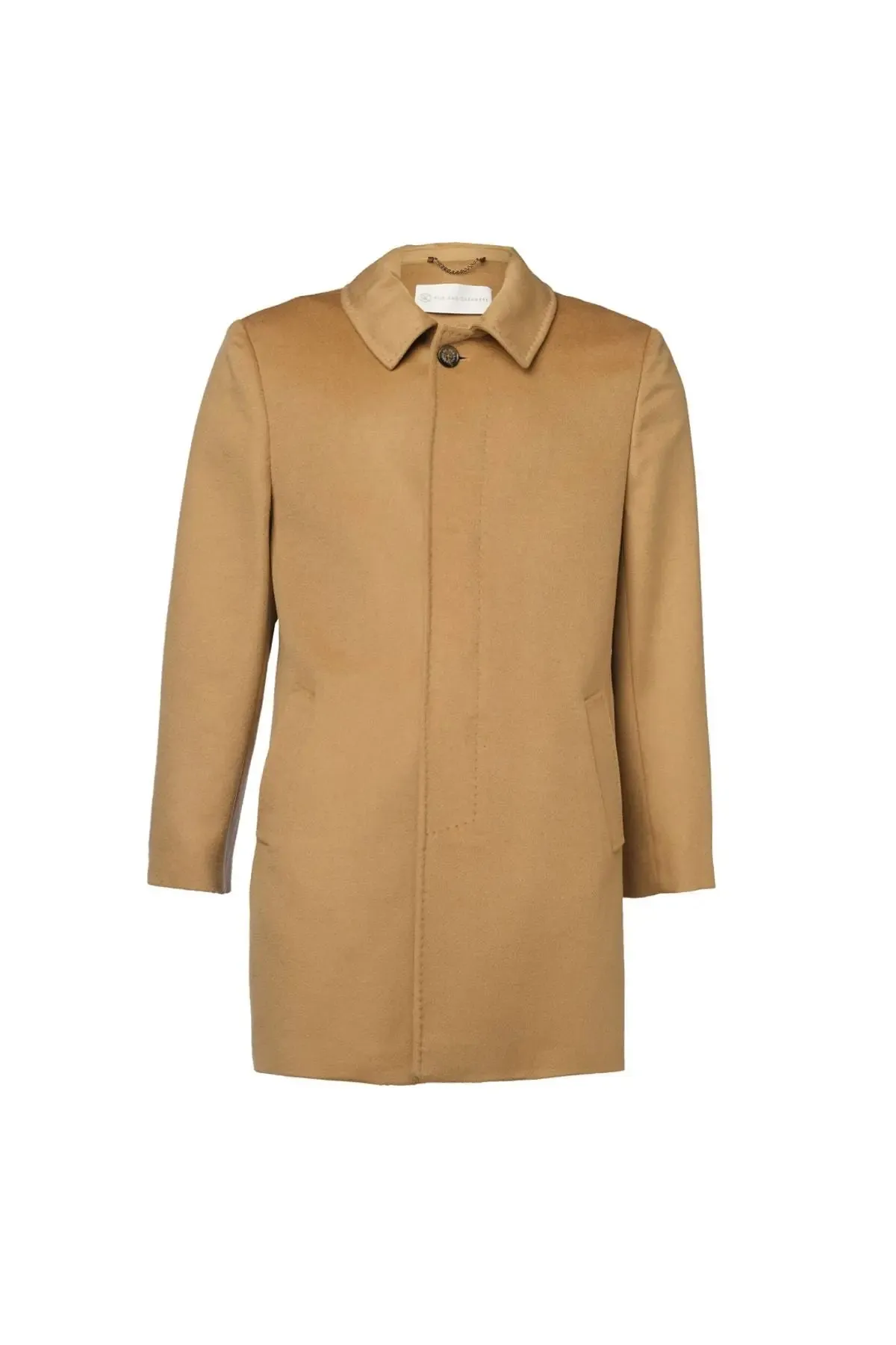 Camel Cashmere Blend Men's Coat