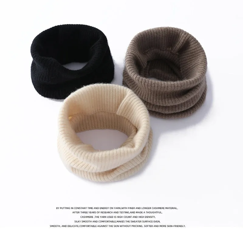 Cashmere Knitted Neck Gaiter Warm Neck Gaiter  for Women