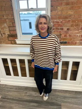 Chocolate Stripe Sweatshirt