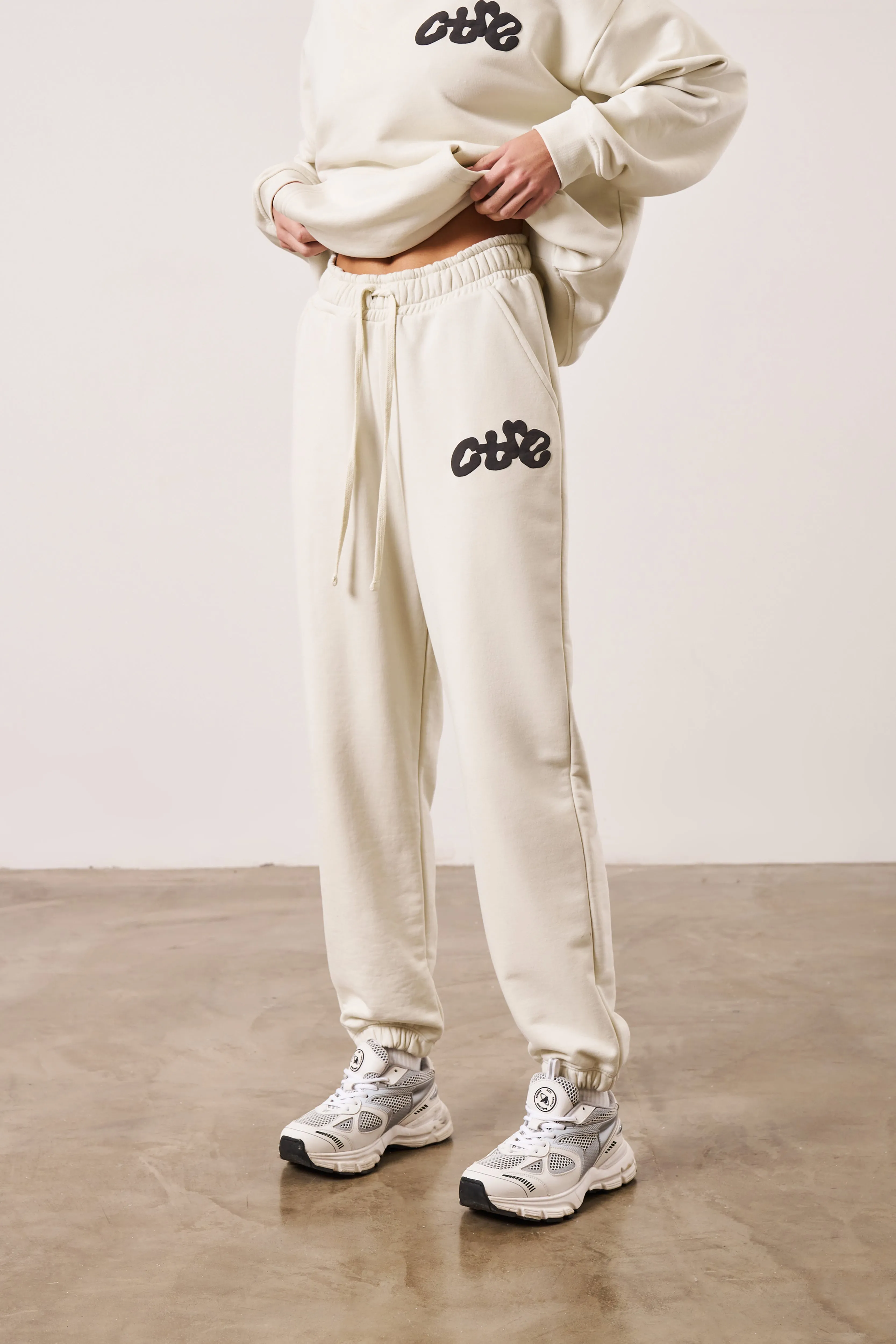 CTRE BUBBLE RELAXED JOGGERS - STONE