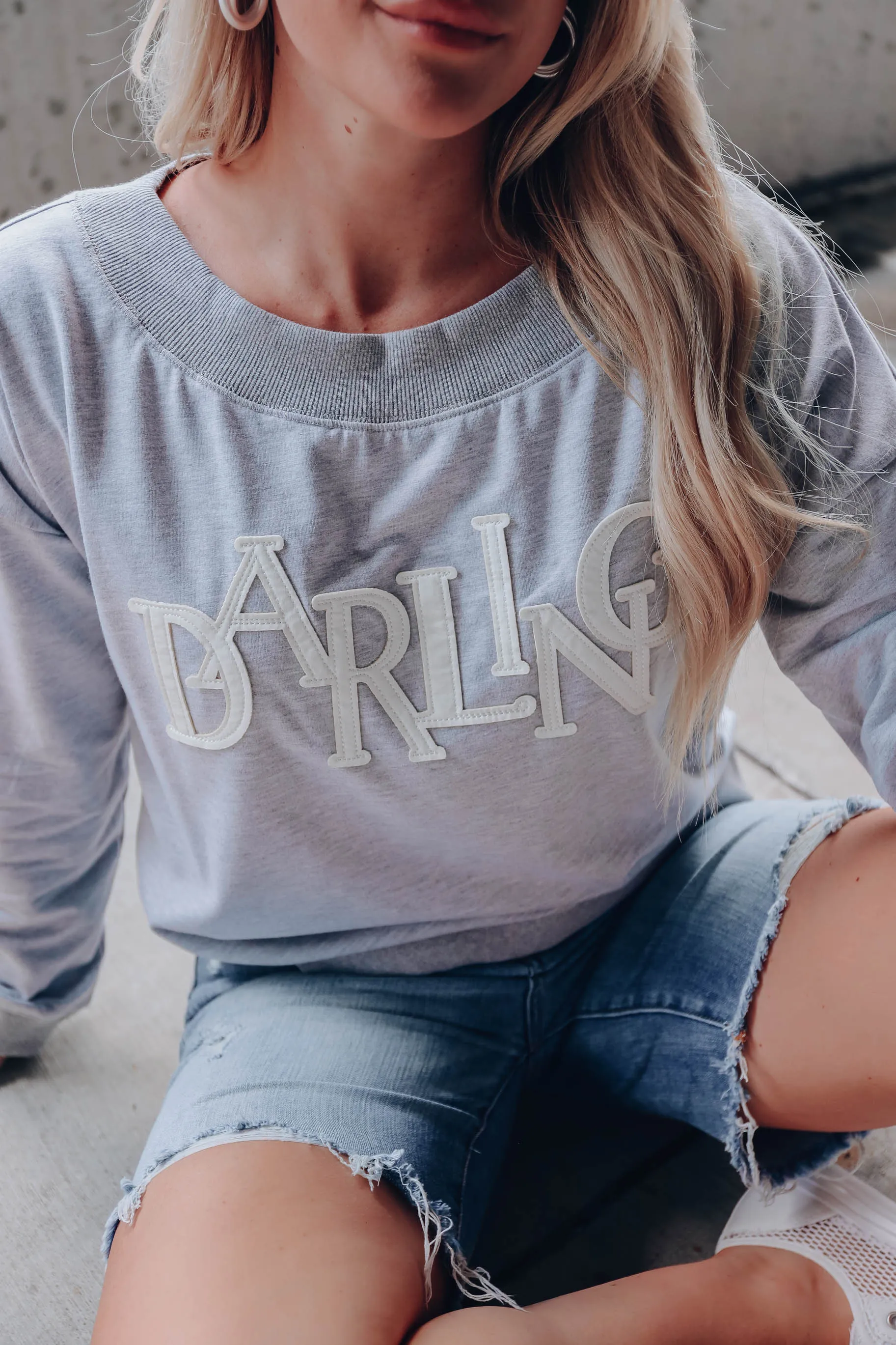 Darling Off-The-Shoulder Sweatshirt