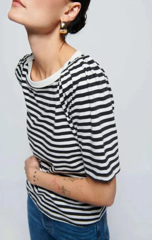 Deana Stripe Envelope Tee