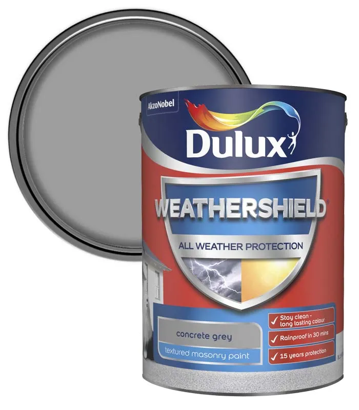 Dulux Weathershield Textured Masonry Paint - 5 Litre