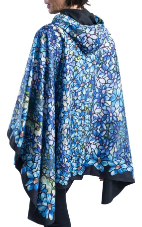 Fine Art RainCaper - Tiffany Clematis Travel Cape