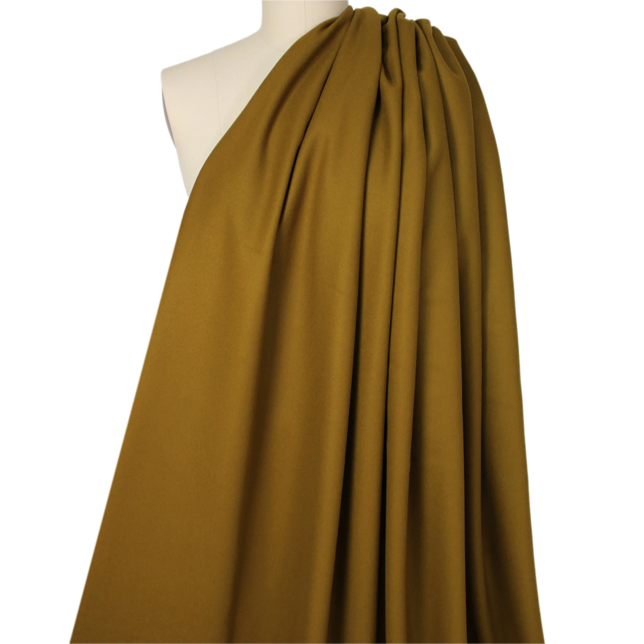 French wool/cashmere blend melton coating - tawny gold