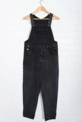 GUESS Black Denim Long Overalls USA Made (M)