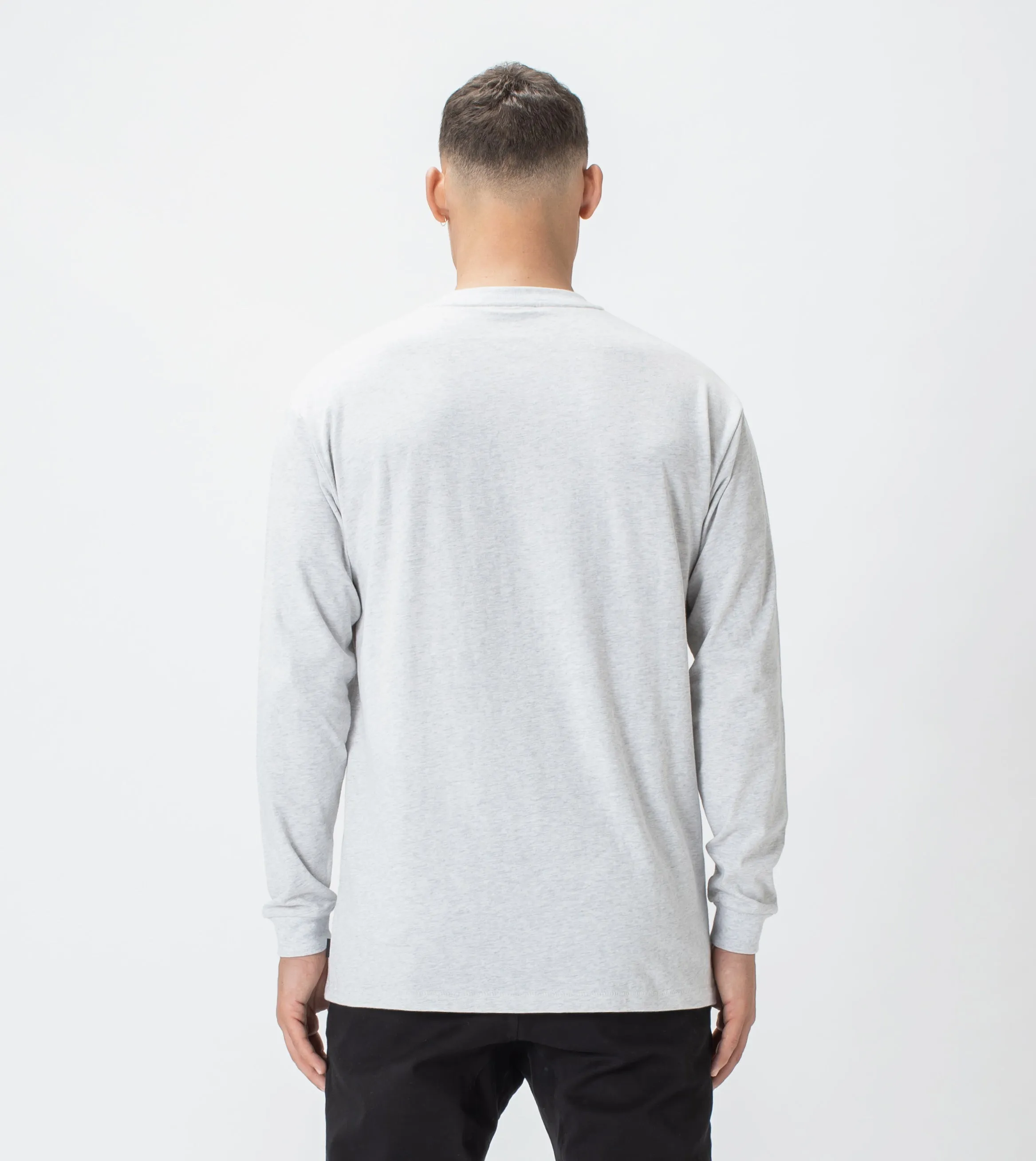 Henley LS Tee Blizzard Marle