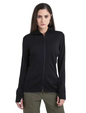 Icebreaker Quantum IV LS Zip Hoodie (Women's) Black