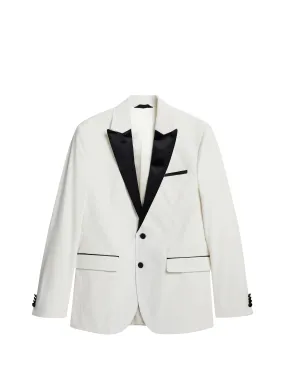 Lenny Velvet Blazer / Cloud White