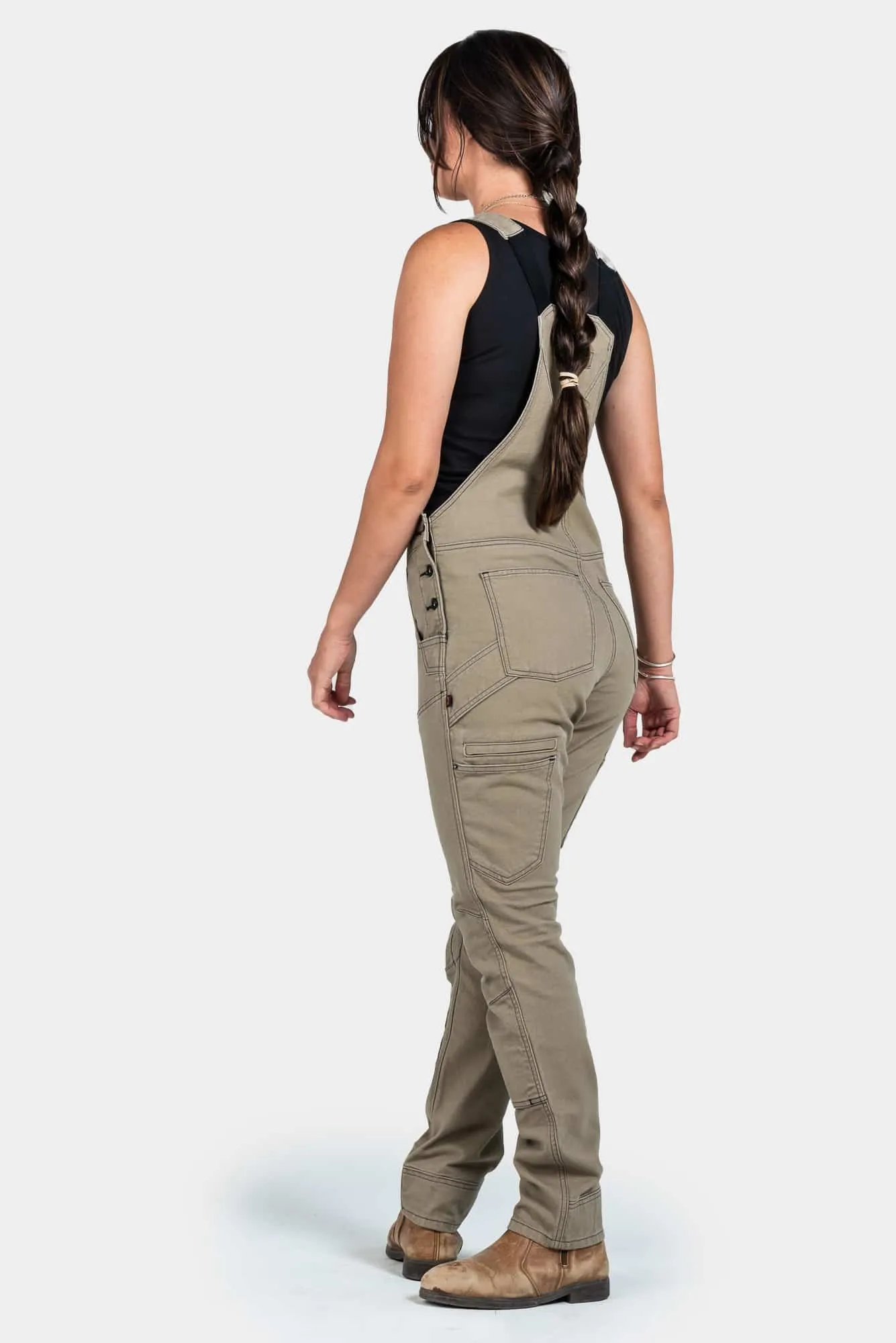 Limited Edition Freshley Overalls in Natural Canvas