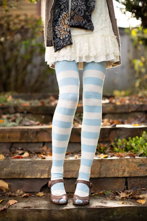 Longer Striped Extraordinary Thigh High Socks