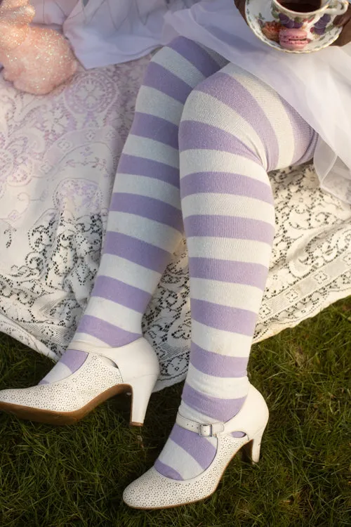 Longer Striped Extraordinary Thigh High Socks