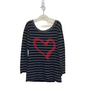 LS Striped Heart Shirt