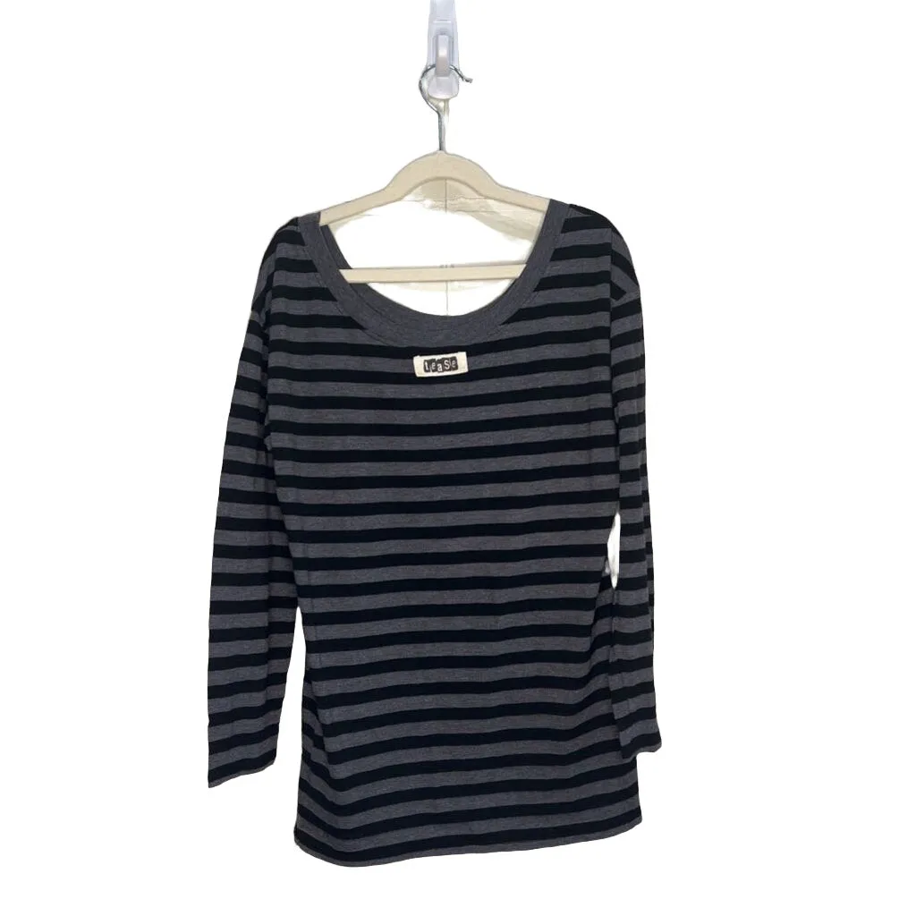 LS Striped Heart Shirt