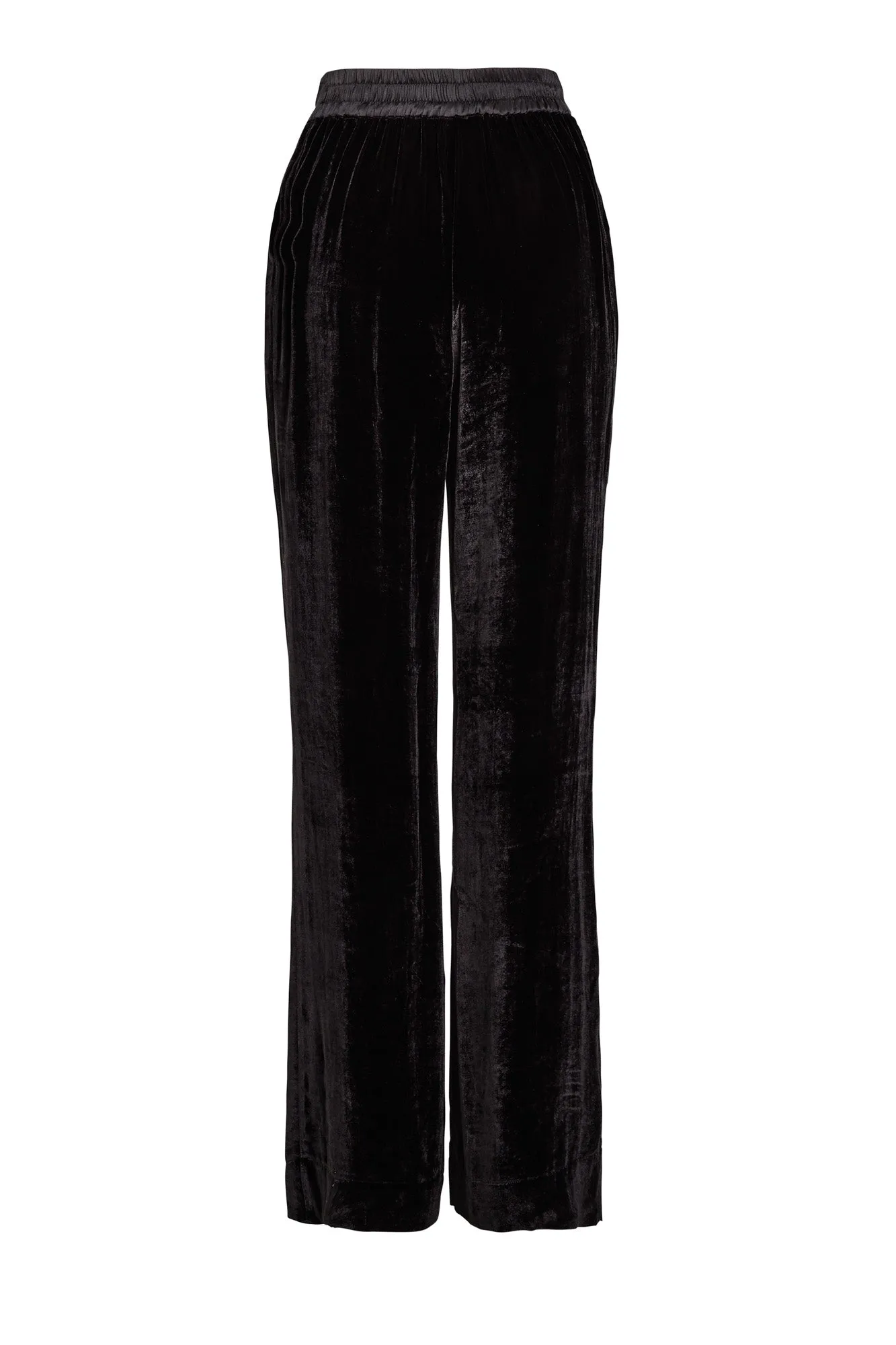 MARAIS VELVET TUXEDO PANT {BLACK}