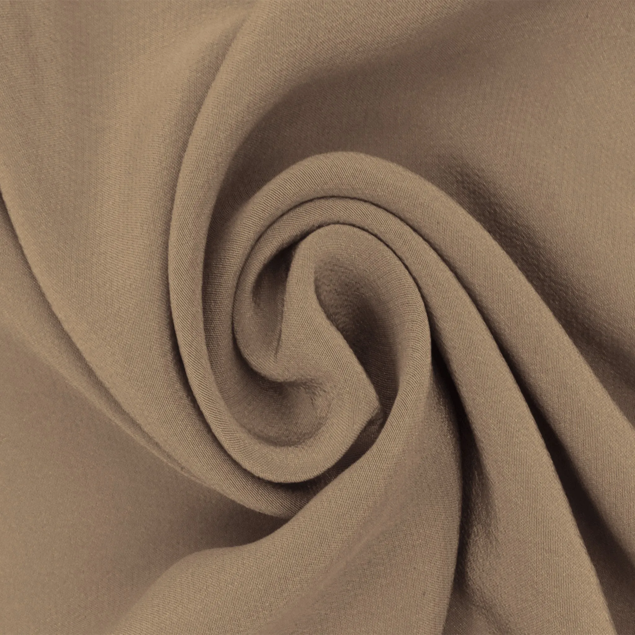 Mocha Brown Silk Crepe De Chine Fabric