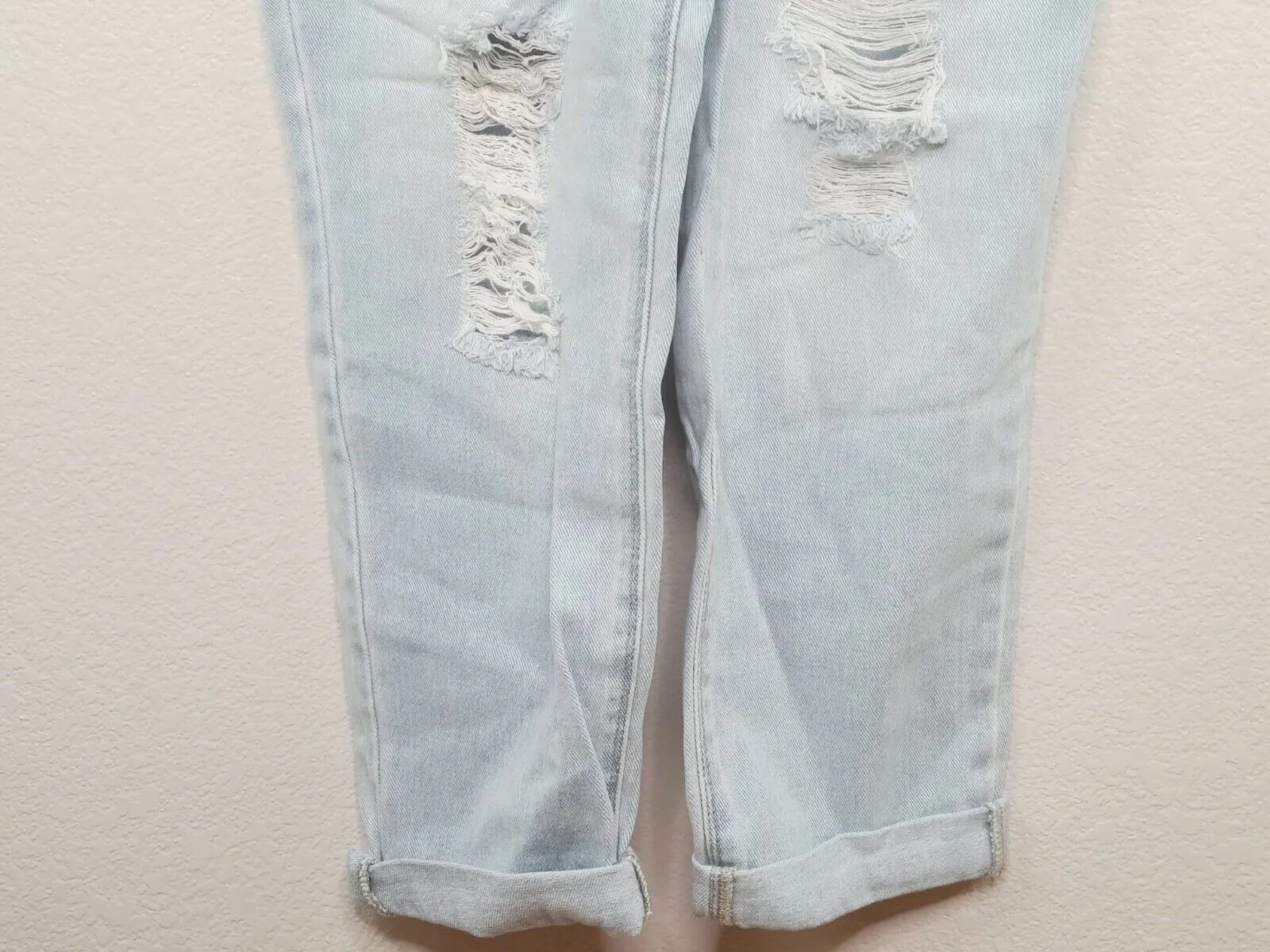 PacSun L.A. Women's Horizon Washed Distressed Baggy Overalls Size Medium