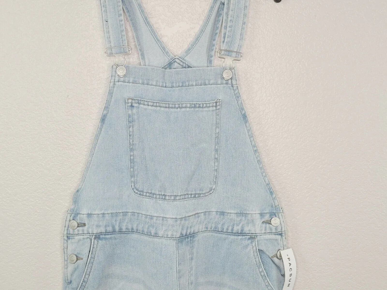 PacSun L.A. Women's Horizon Washed Distressed Baggy Overalls Size Medium