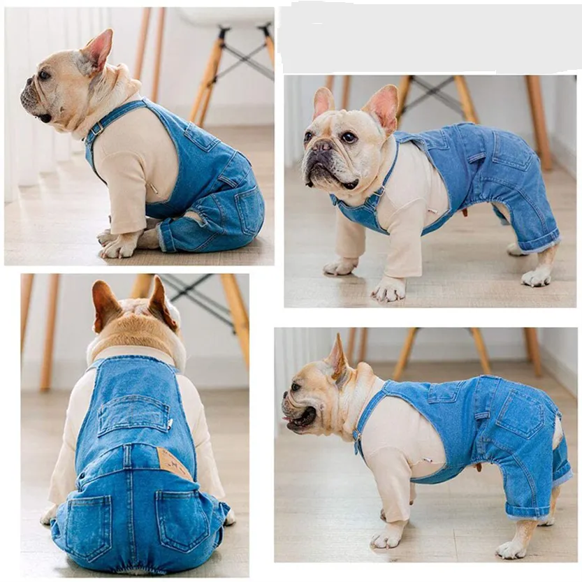 Pat and Pet Emporium | Pet Clothing | Blue Jeans Dog Overalls