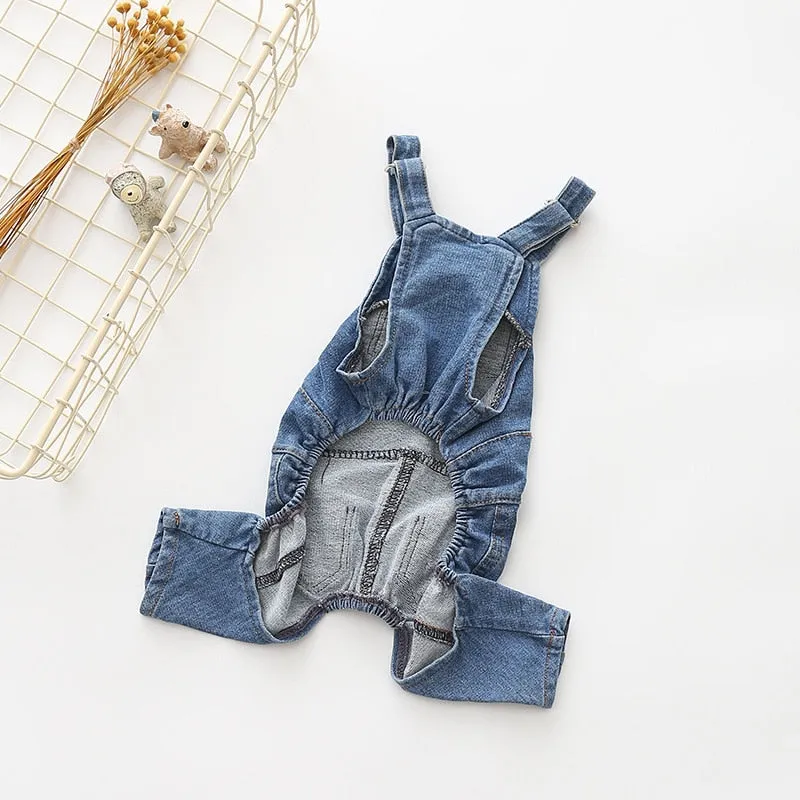 Pat and Pet Emporium | Pet Clothing | Blue Jeans Dog Overalls