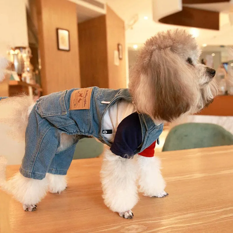 Pat and Pet Emporium | Pet Clothing | Blue Jeans Dog Overalls