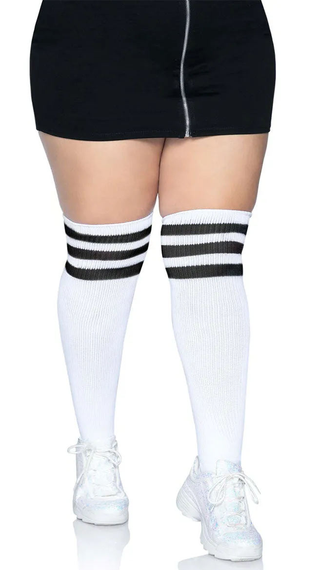 Plus Size Over the Knee Athletic Socks