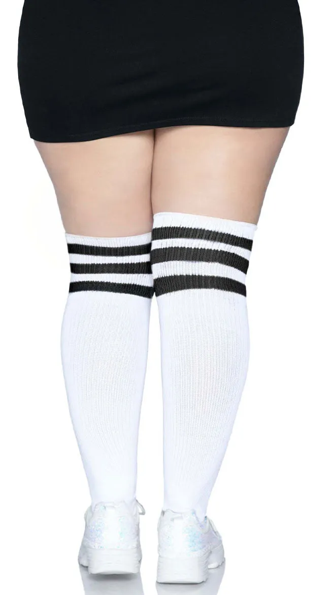 Plus Size Over the Knee Athletic Socks