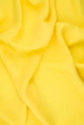 Primrose Yellow Silk Double Georgette Fabric