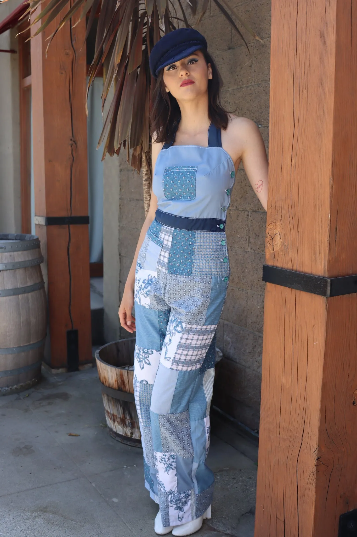 "Dorothy from Kansas" Halter Overalls