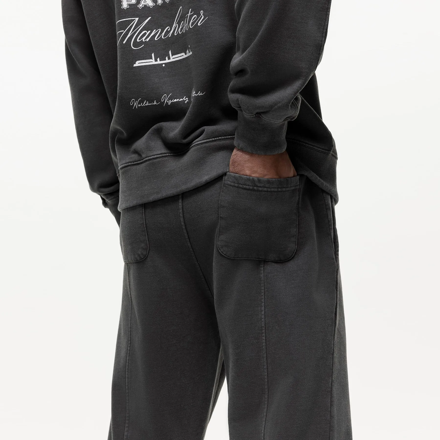 Relaxed Destination Washed Grey Sweatpants