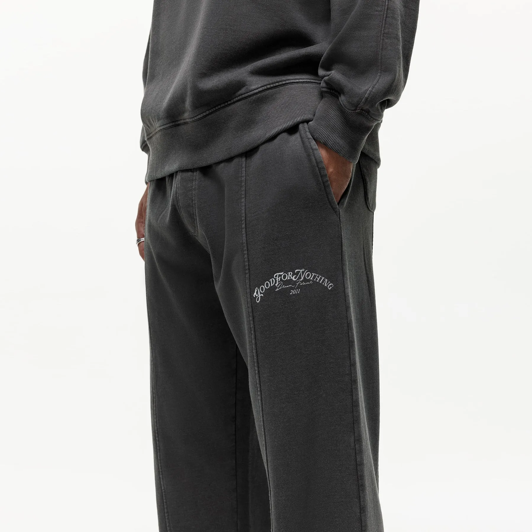 Relaxed Destination Washed Grey Sweatpants