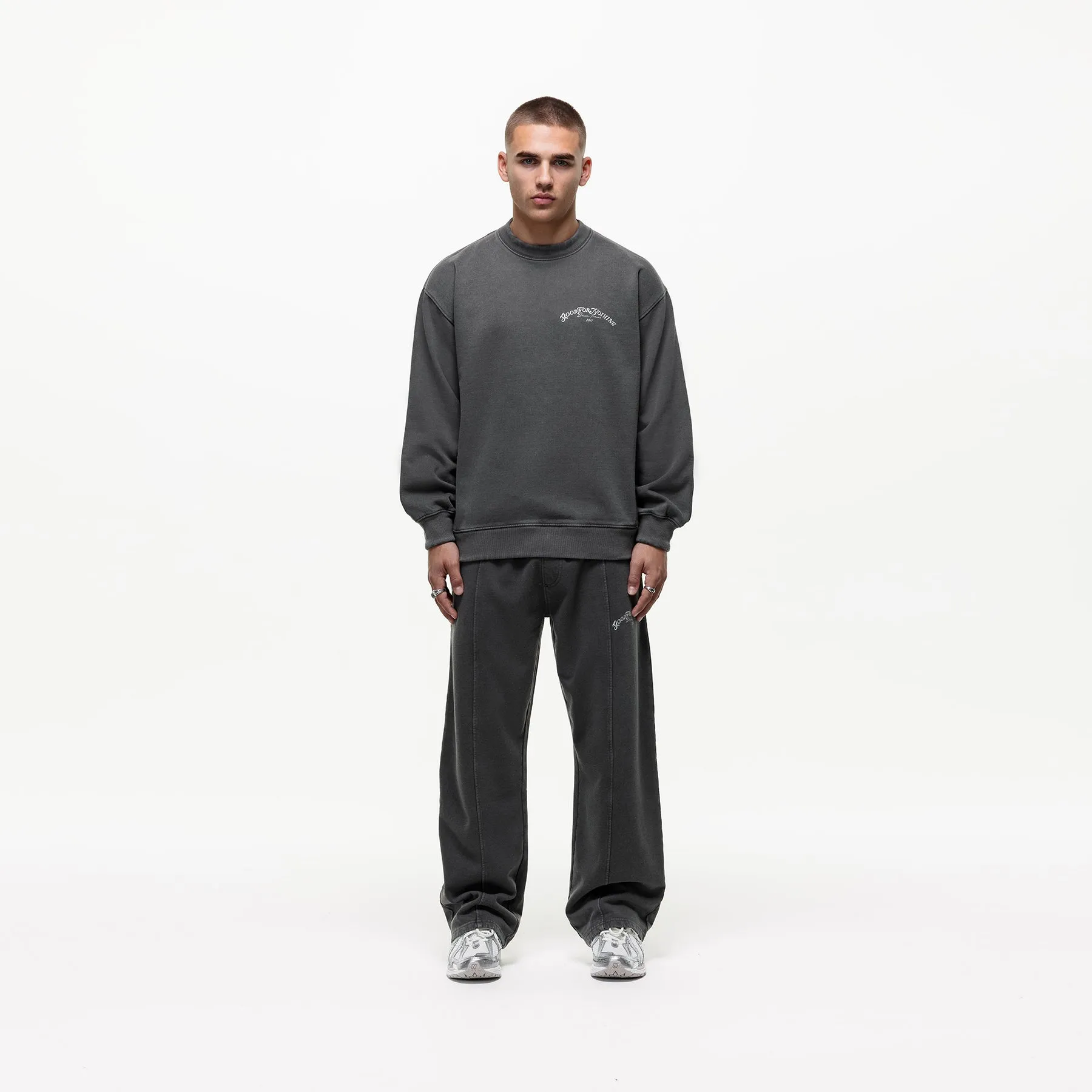 Relaxed Destination Washed Grey Sweatpants