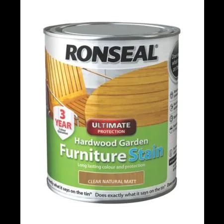 Ronseal Garden Furniture Stain Clr Natur Matt 750ml