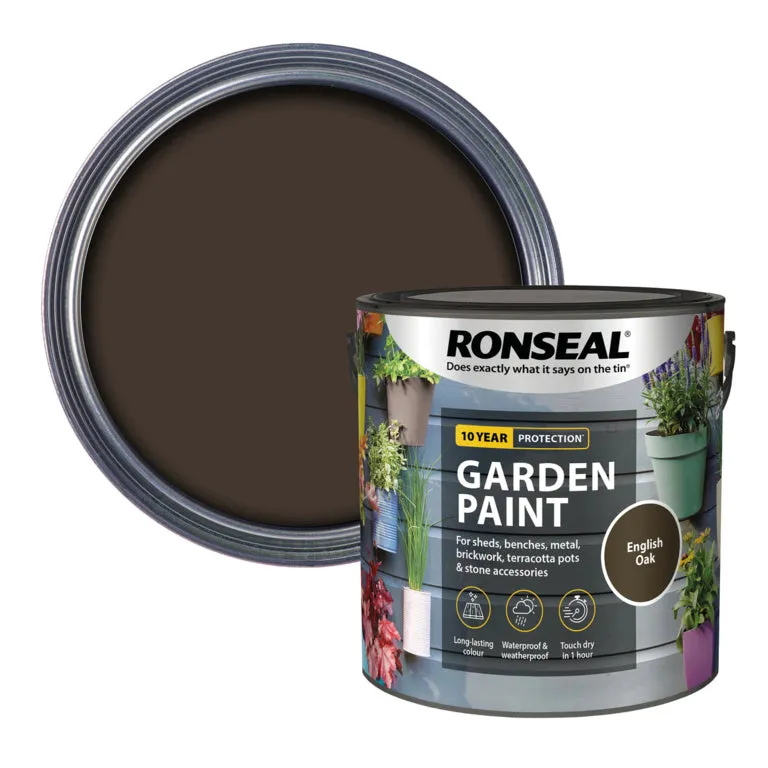 Ronseal Garden Paint - English Oak 2.5L