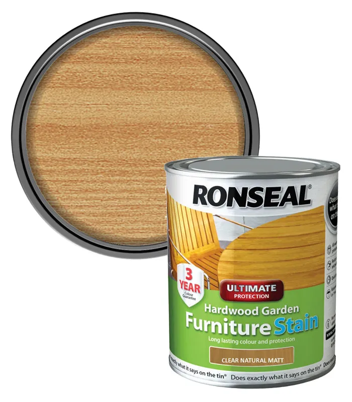 Ronseal Ultimate Protection Hardwood Furniture Stain - 750ml