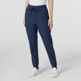 Wink Women's Convertible Stirrup Jogger Scrub Pant - Navy